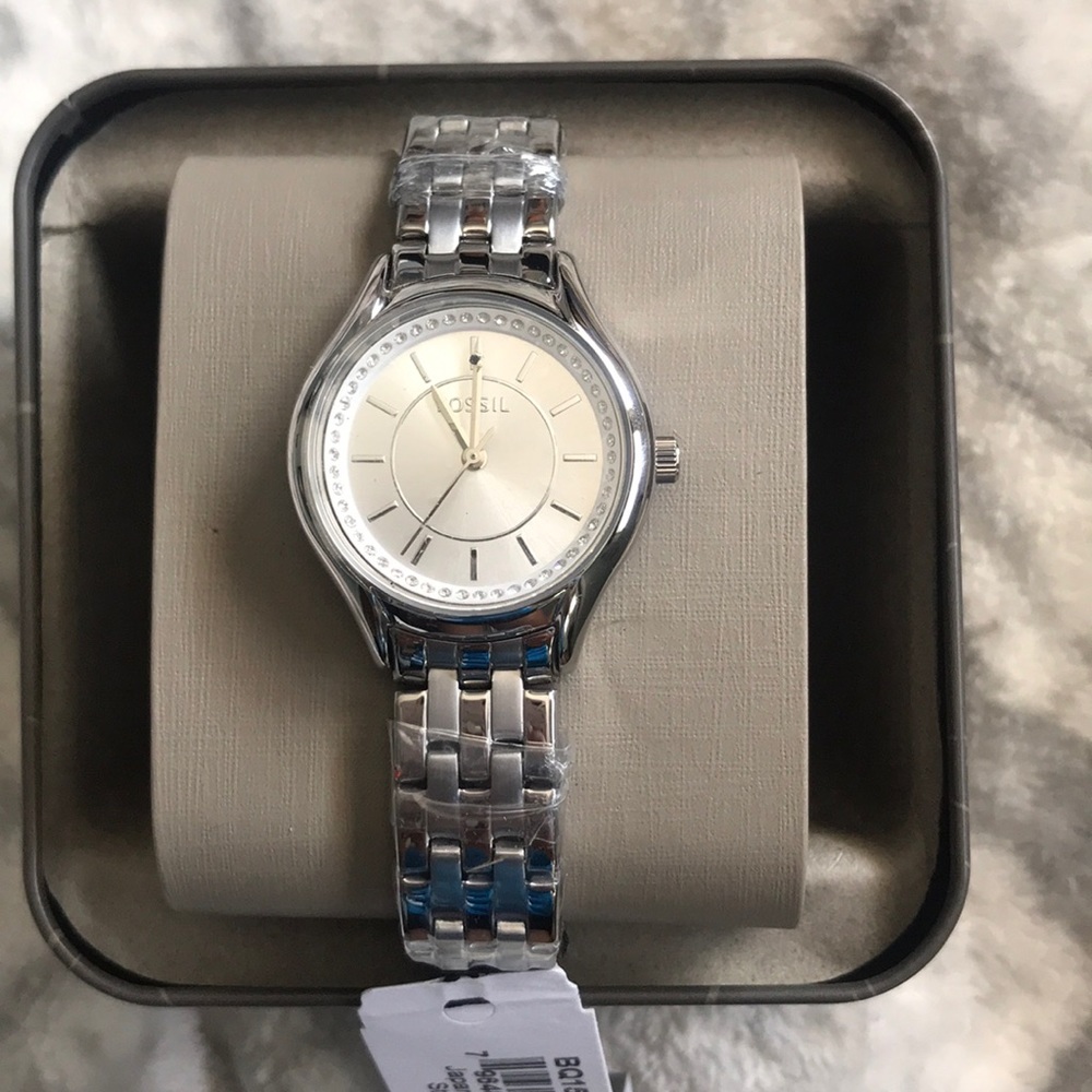 Silver Fossil watch